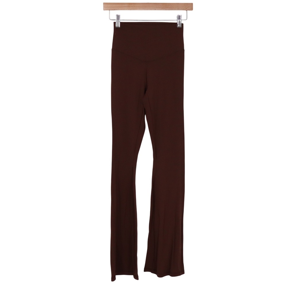 OFFLINE by Aerie Pants Womens S Real Me Xtra Bootcut Brown Hi-Rise Excellent